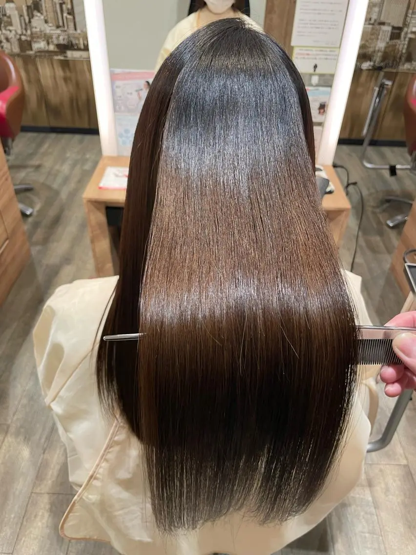 ミディアム カラー カット ヘアカラー トリートメント 縮毛矯正/髪質改善/ 石橋代智のヘアスタイル
