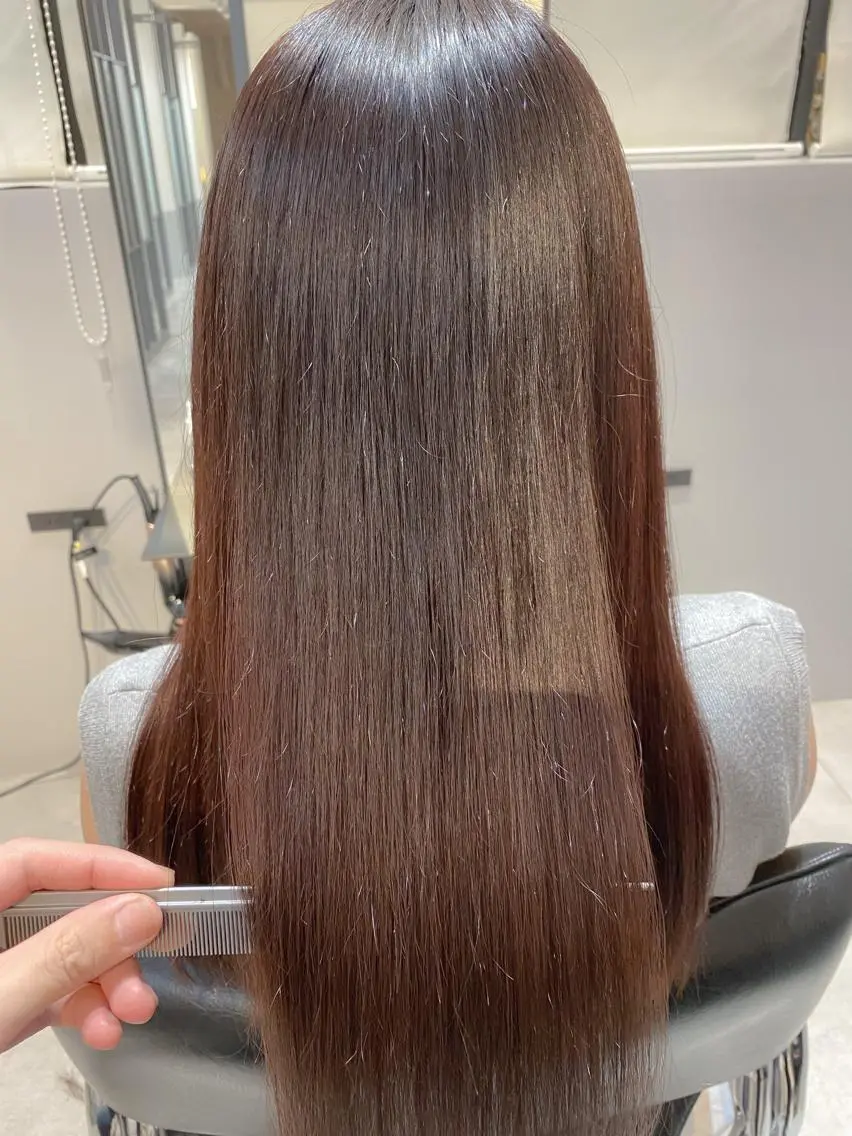 セミロング カラー ベージュカラー レッドカラー トリートメント カット ヘアカラー トリートメント 【透明感、艶髪】西村 有司のヘアスタイル