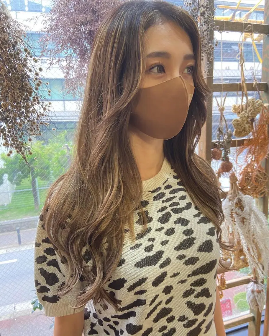 ミディアム カラー シールエクステ ハイトーンカラー ボブ エクステ 伸ばしかけ カット ヘアカラー トリートメント エクステ 松尾太樹 【pia】福岡美容室のヘアスタイル