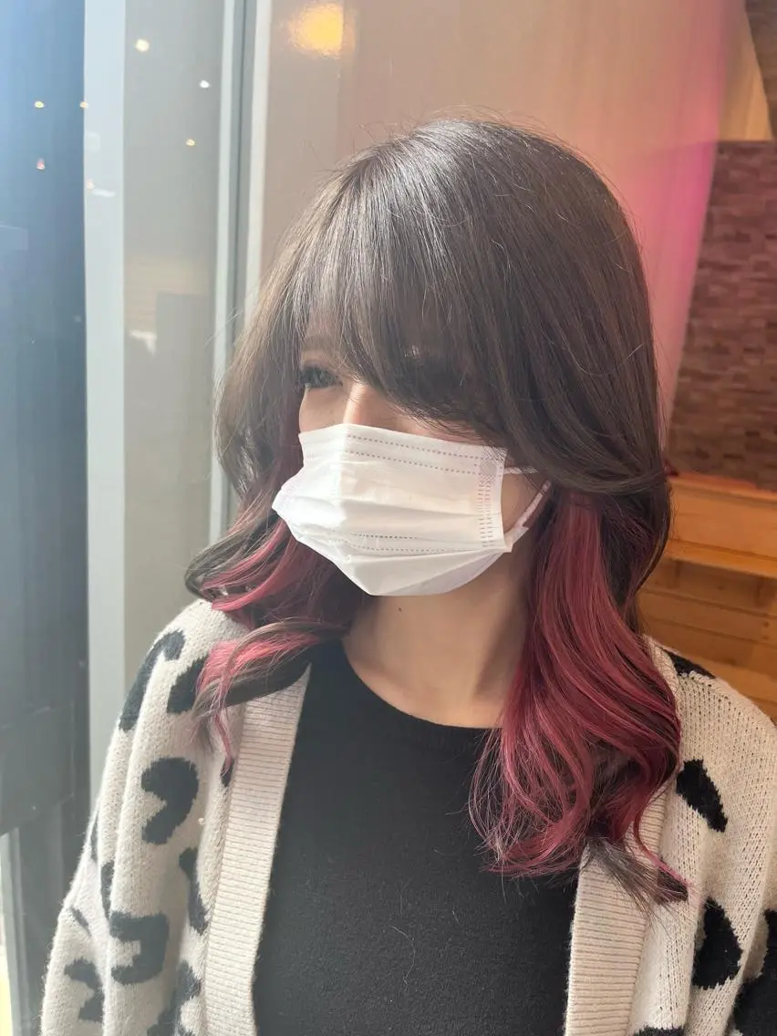 ロング カラー ヘアカラー&縮毛矯正 STAR☆RIVERのヘアスタイル