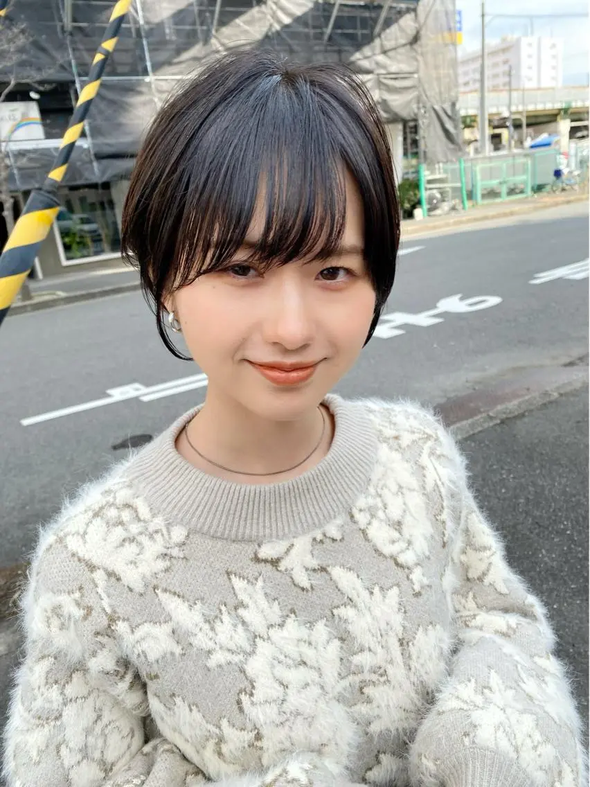 ショート カラー ブリーチ ケアブリーチ ダブルカラー ハイライトカラー イルミナカラー 中北篤志 ショートボブのヘアスタイル