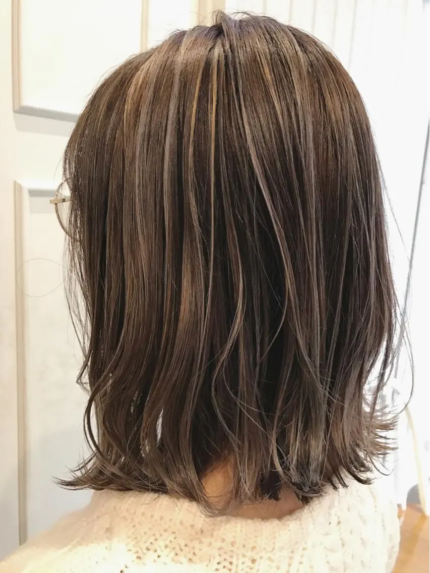 ミディアム Blanco 村松 美里のヘアスタイル