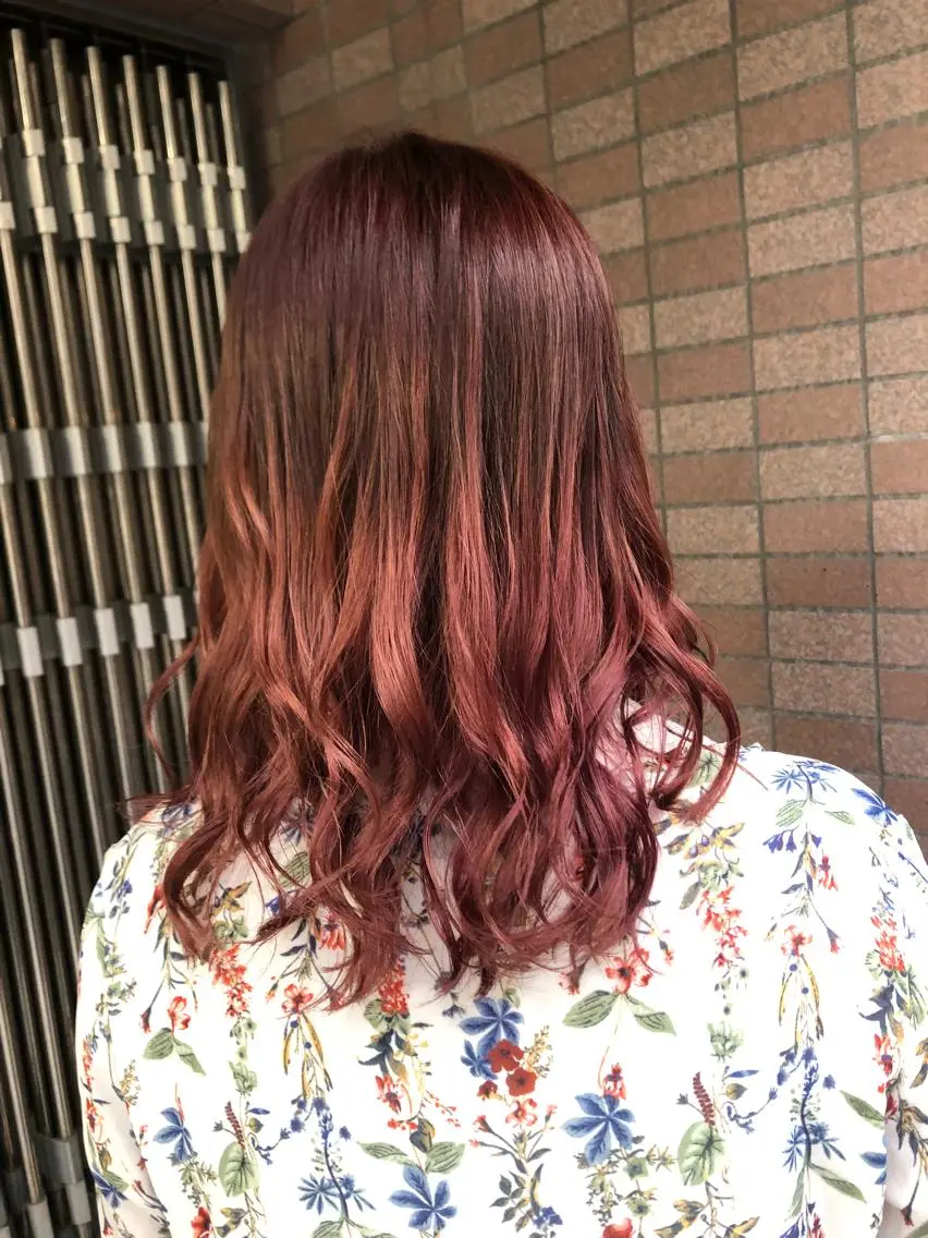 セミロング レイヤーカット ヘアカラー トリートメント 縮毛矯正の達人 ☆ 松本のヘアスタイル