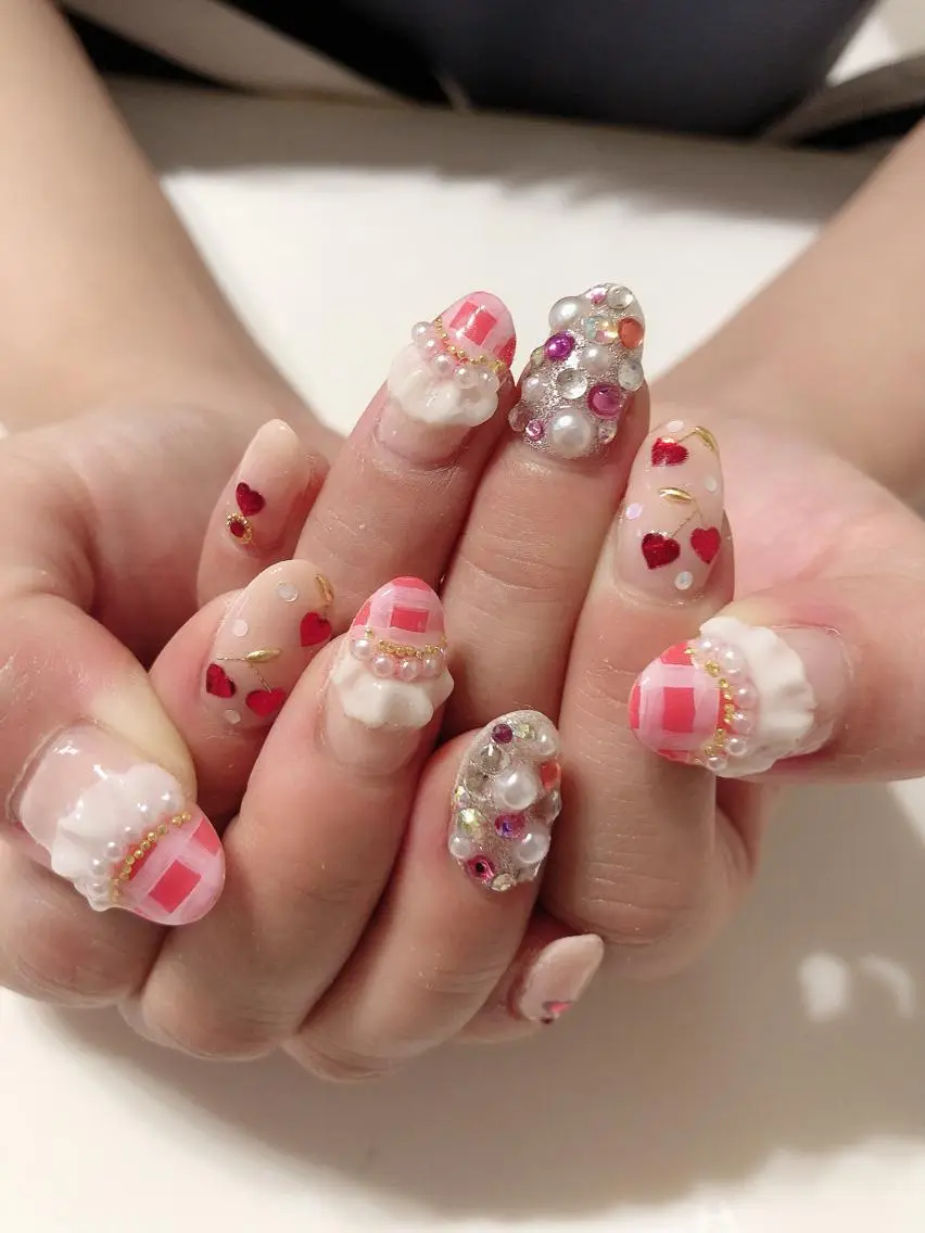 ネイル ハート ハンドネイル * haruのネイルデザイン