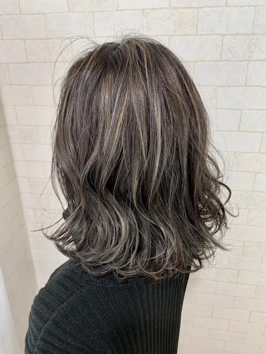 ミディアム 神野 雅樹のヘアスタイル