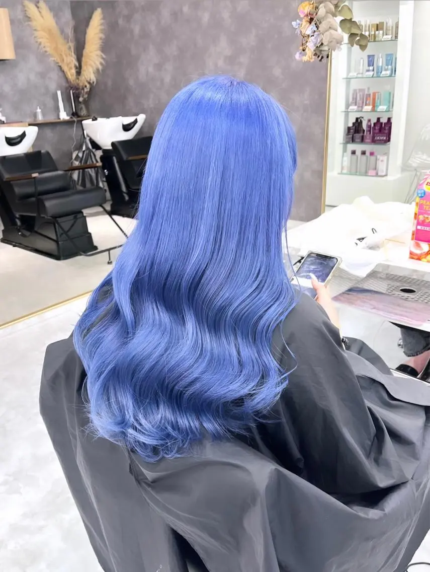 ロング カラー パーマ ヘアアレンジ メンズ キッズ ネイル マツエク・マツパ アイブロウ ヘアカラー トリートメント 💖オタク美容師 ꒰ঌ♡モモ♡໒꒱のヘアスタイル