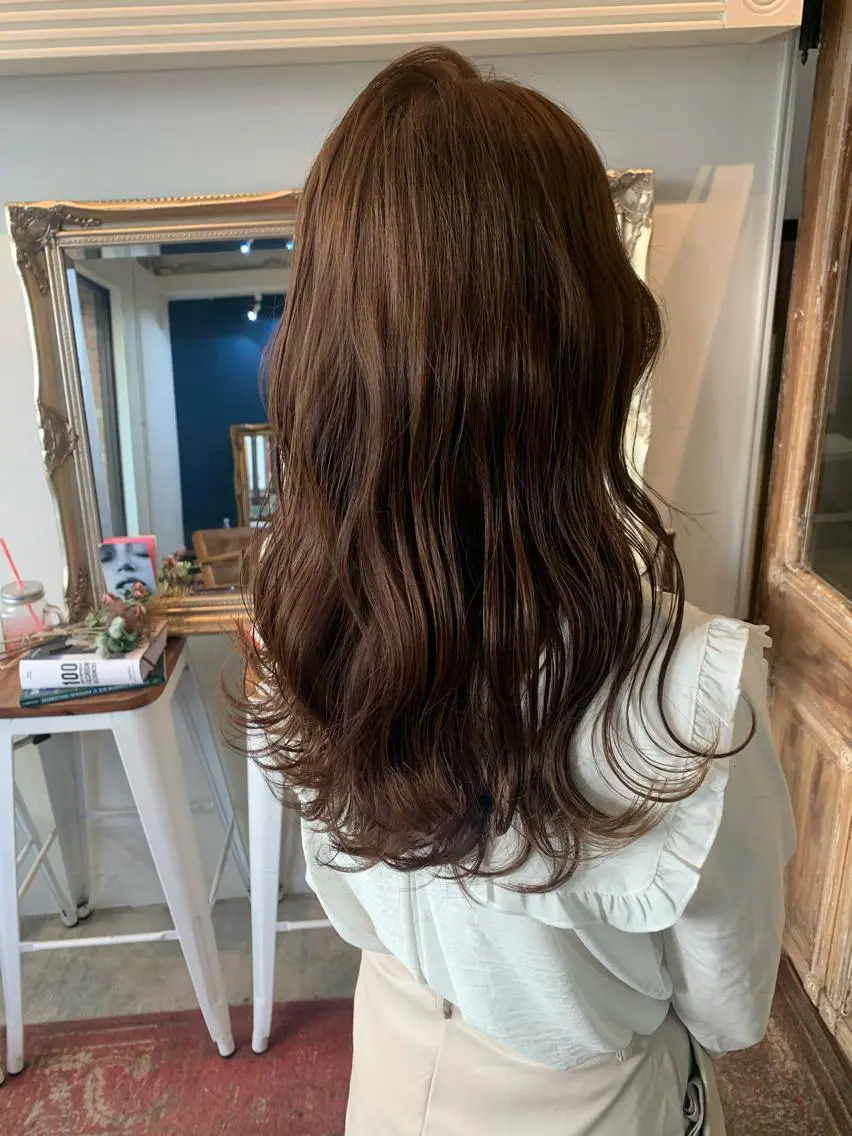 セミロング アッシュ ヘアカラー トリートメント ヘッドスパ ヘアセット 大宮/山口 竣也のヘアスタイル