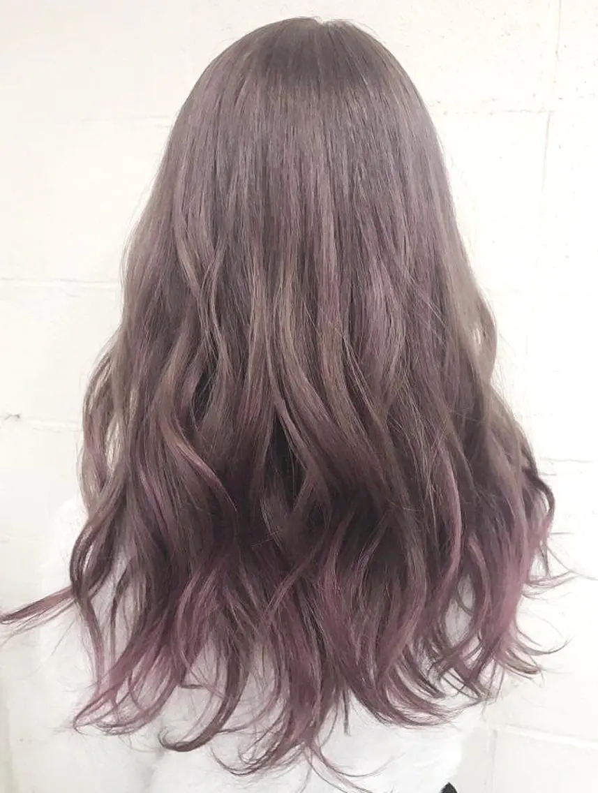 ロング カット ヘアカラー 新宿メンズパーマ特化 メンズバレイヤージュのヘアスタイル