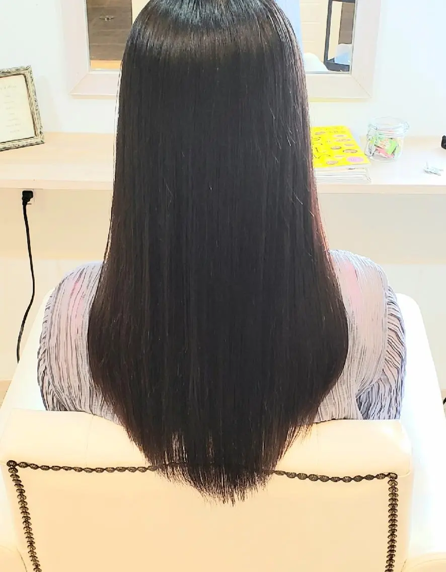 ロング 縮毛矯正 トリートメント カット 縮毛矯正 トリートメント Poly-F... ayaのヘアスタイル