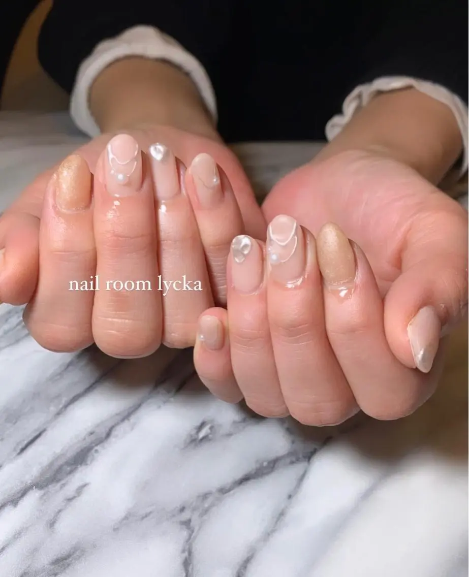 ネイル ネイルルームリッカ 𝐦𝐚𝐲𝐮のネイルデザイン