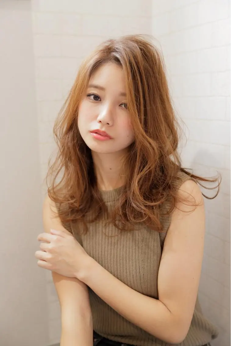 ロング カット ヘアカラー トリートメント 神野 雅樹のヘアスタイル