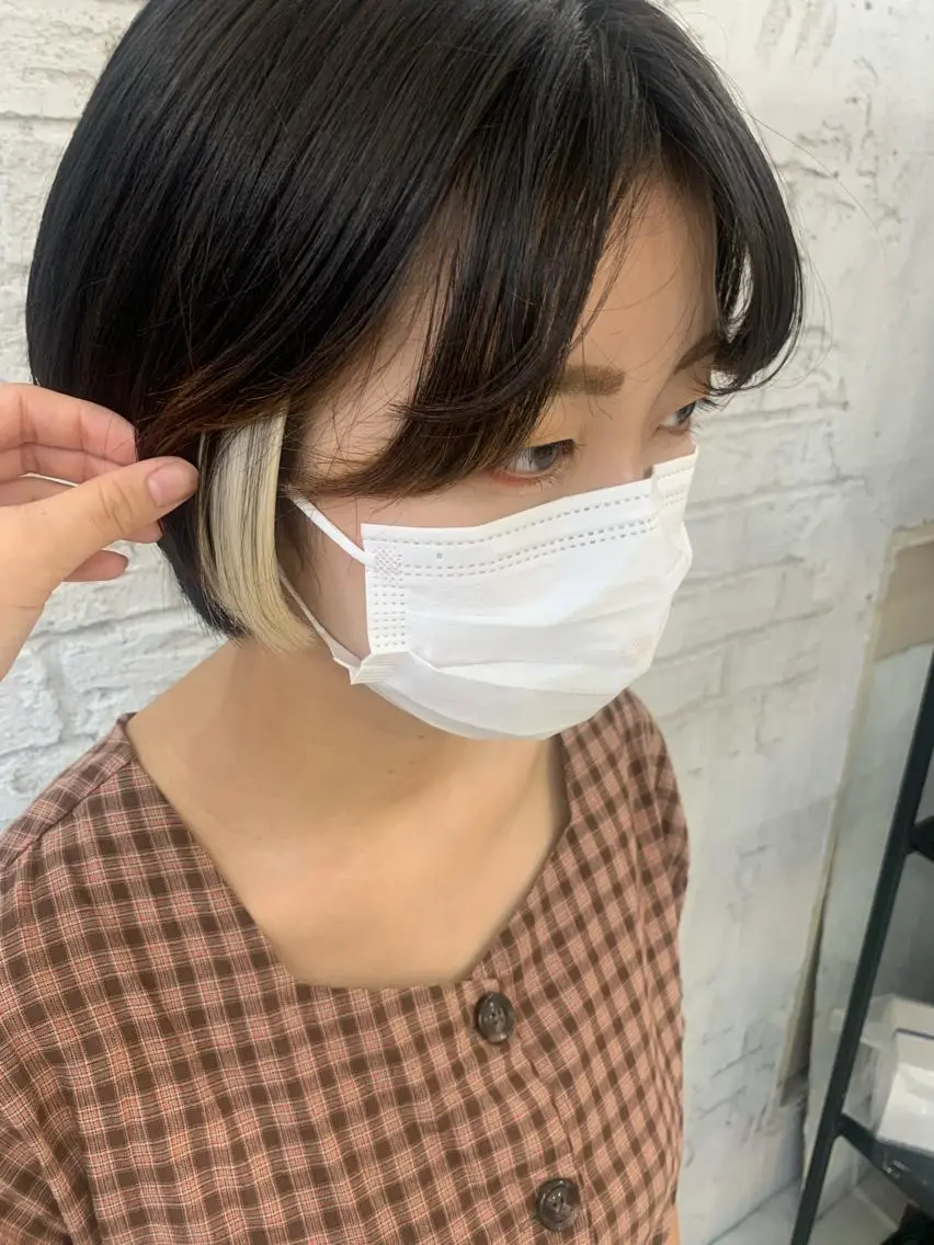 ショート エクステ エクステ＆艶カラー 🎀YURINA🎀のヘアスタイル