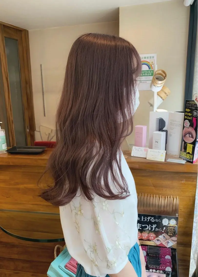 セミロング カラー カット ヘアカラー トリートメント 矢野 晃平のヘアスタイル