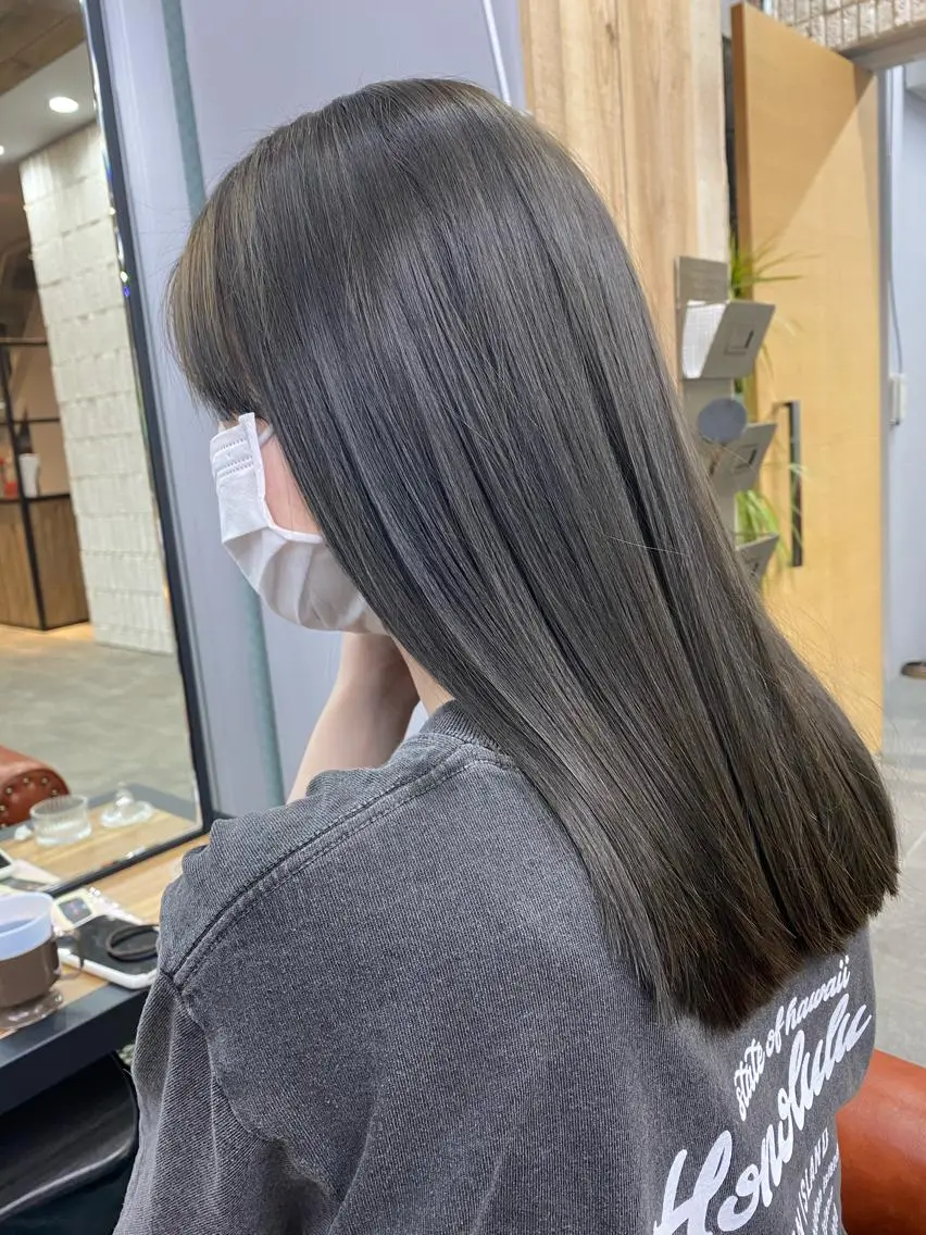 ロング 髪質改善 カット ヘアカラー トリートメント 韓国美容室出身 🌹Sana/梅田のヘアスタイル