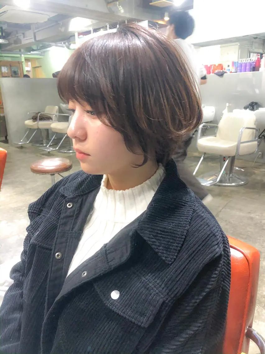 ショート ショートボブ 丸みショート ボブ ショートヘア 北條 優輝のヘアスタイル