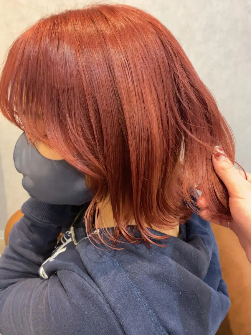 ミディアム カラー パーマ ヘアアレンジ ✨艶髪✨ 奈須晴香のヘアスタイル