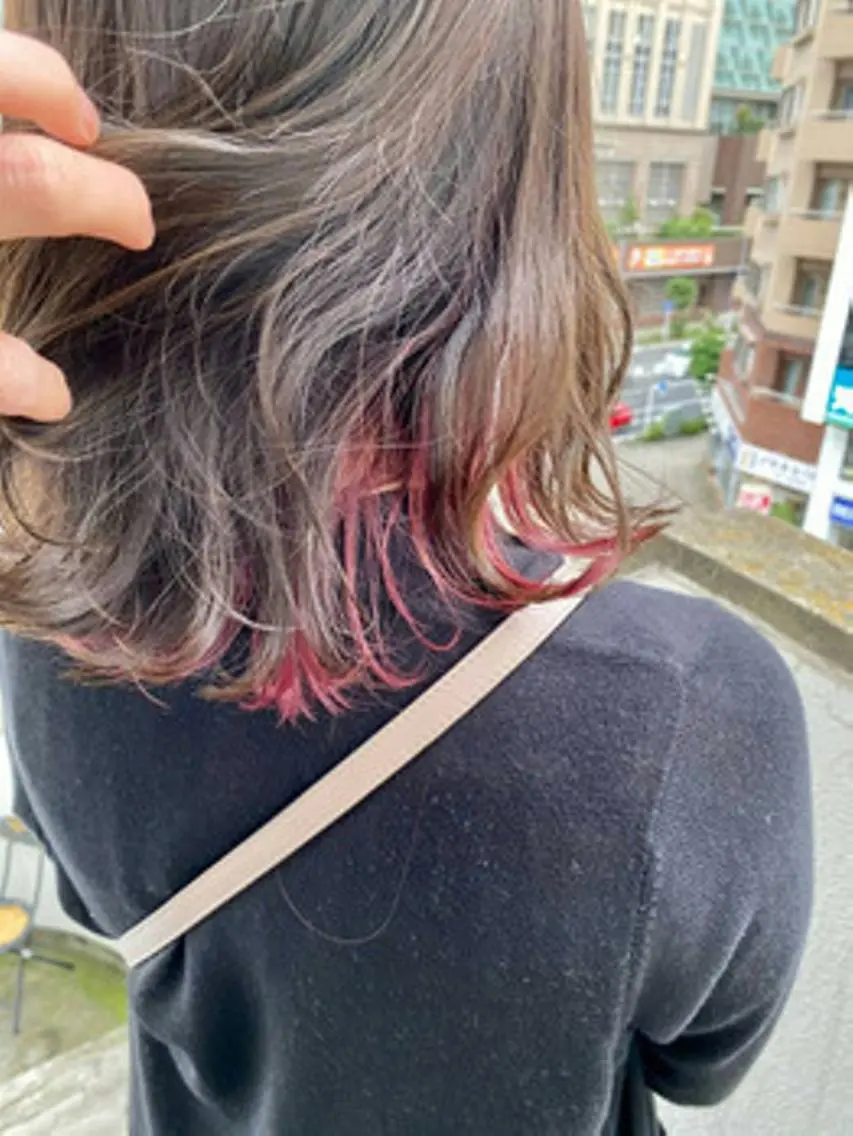 セミロング カラー パーマ ヘアアレンジ セミロングパーマ アディクシーカラー ケアカラー 髪質改善 トリートメント カット ヘアカラー トリートメント 【ヘアケア特化型】 newi天王寺のヘアスタイル