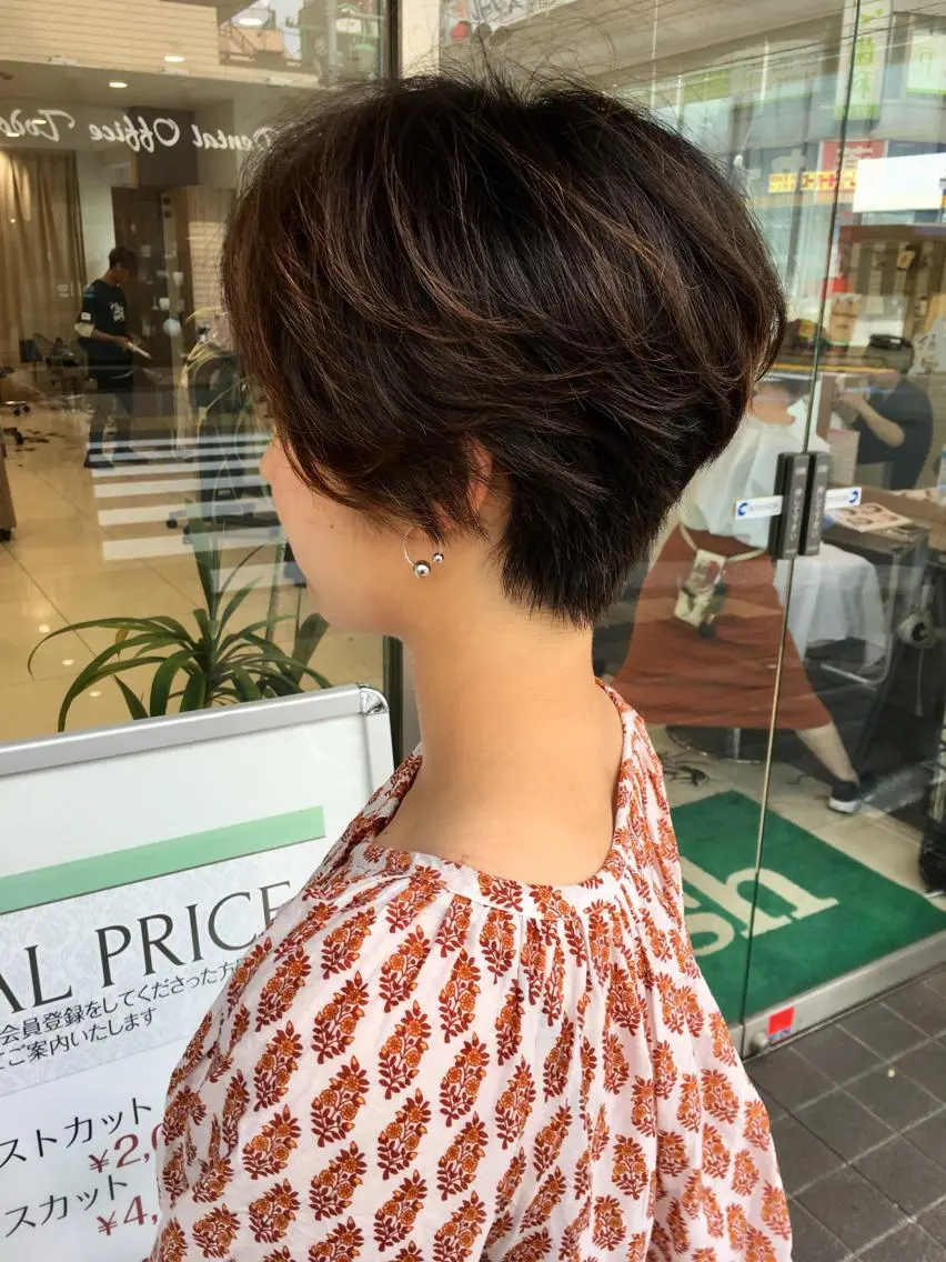 ショート カラー ショートヘア 寺内 紳悟のヘアスタイル
