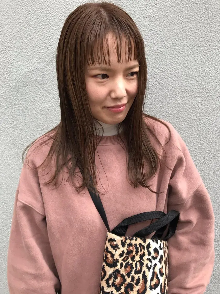 セミロング カット ヘアカラー 縮毛矯正 トリートメント ayane⭐️ボブ・ ショート・パーマのヘアスタイル