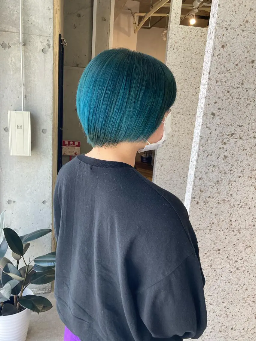 ショート カラー 髪質改善.縮毛矯正 ×韓国ヘアyukiのヘアスタイル