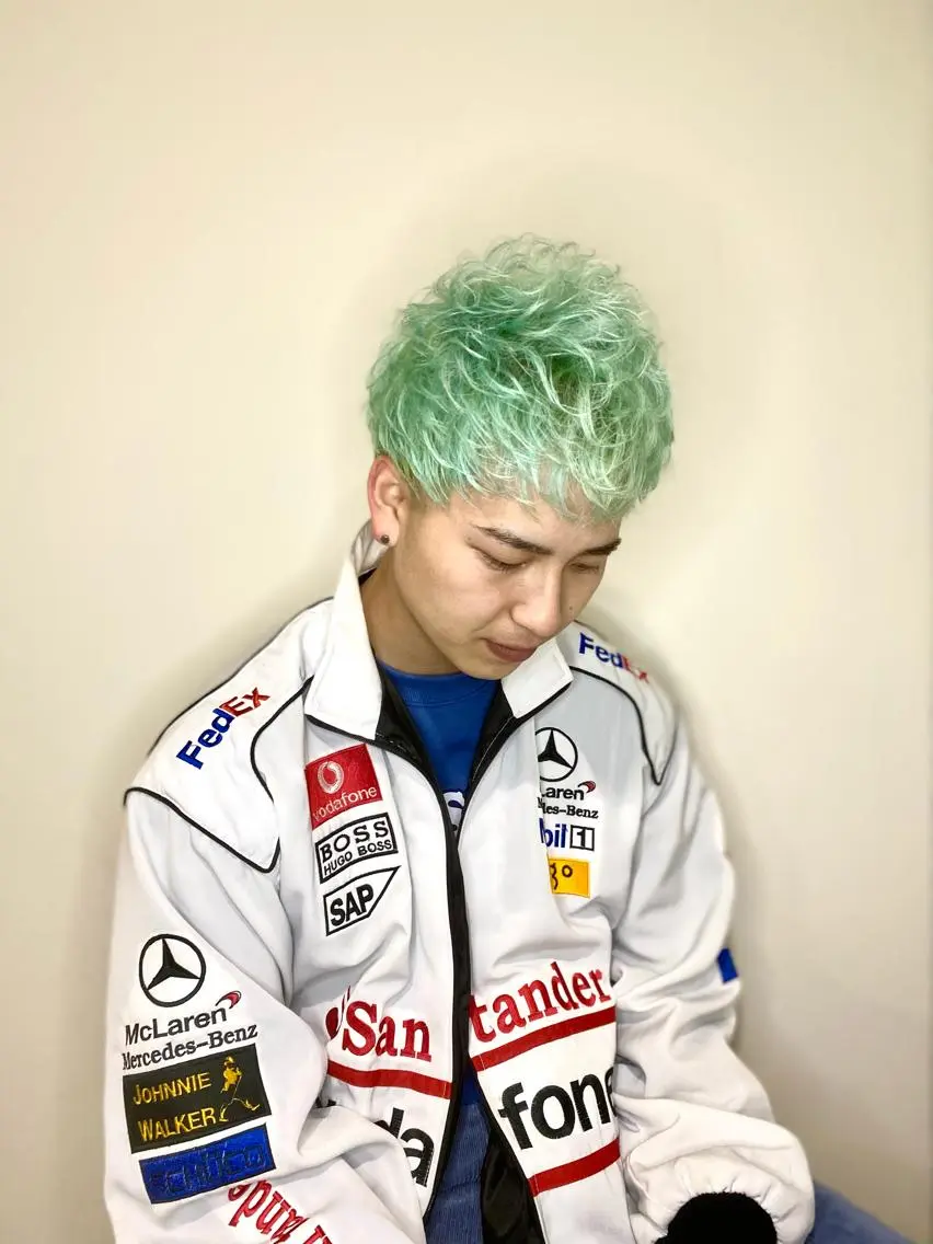 ショート カラー メンズ メンズハイトーン ハイトーンカラー Riganuts王子 Hayato✂︎のヘアスタイル