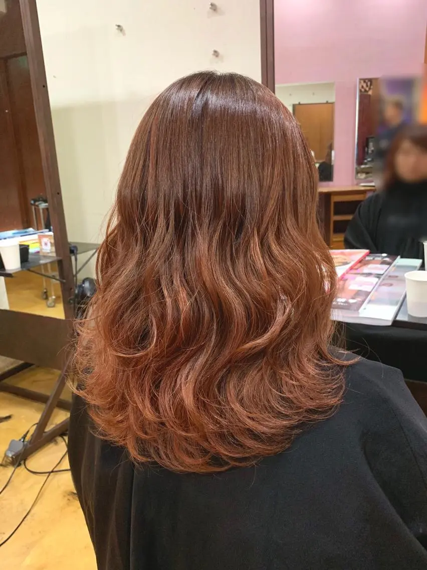 ロング カラー カット ヘアカラー トリートメント 韓国レイヤーカット★ 小林大樹のヘアスタイル