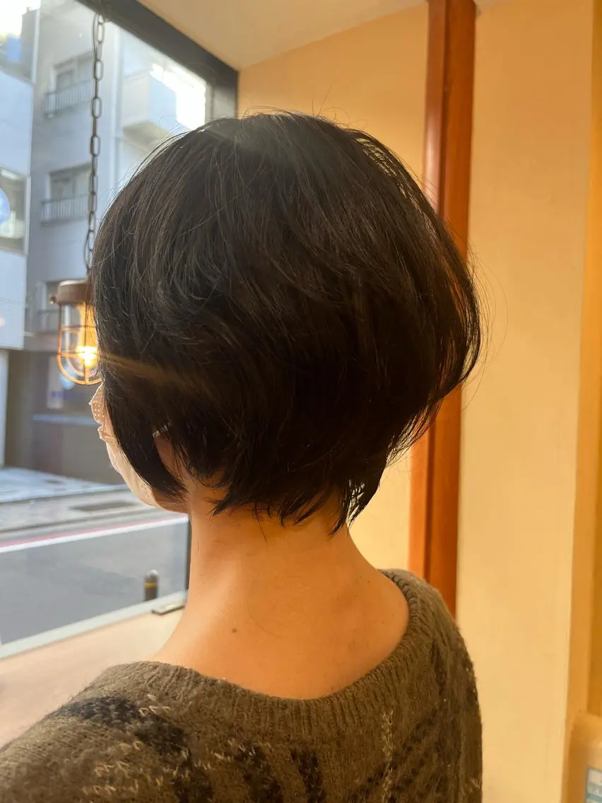 ショート くせ毛 田畑 優希のヘアスタイル