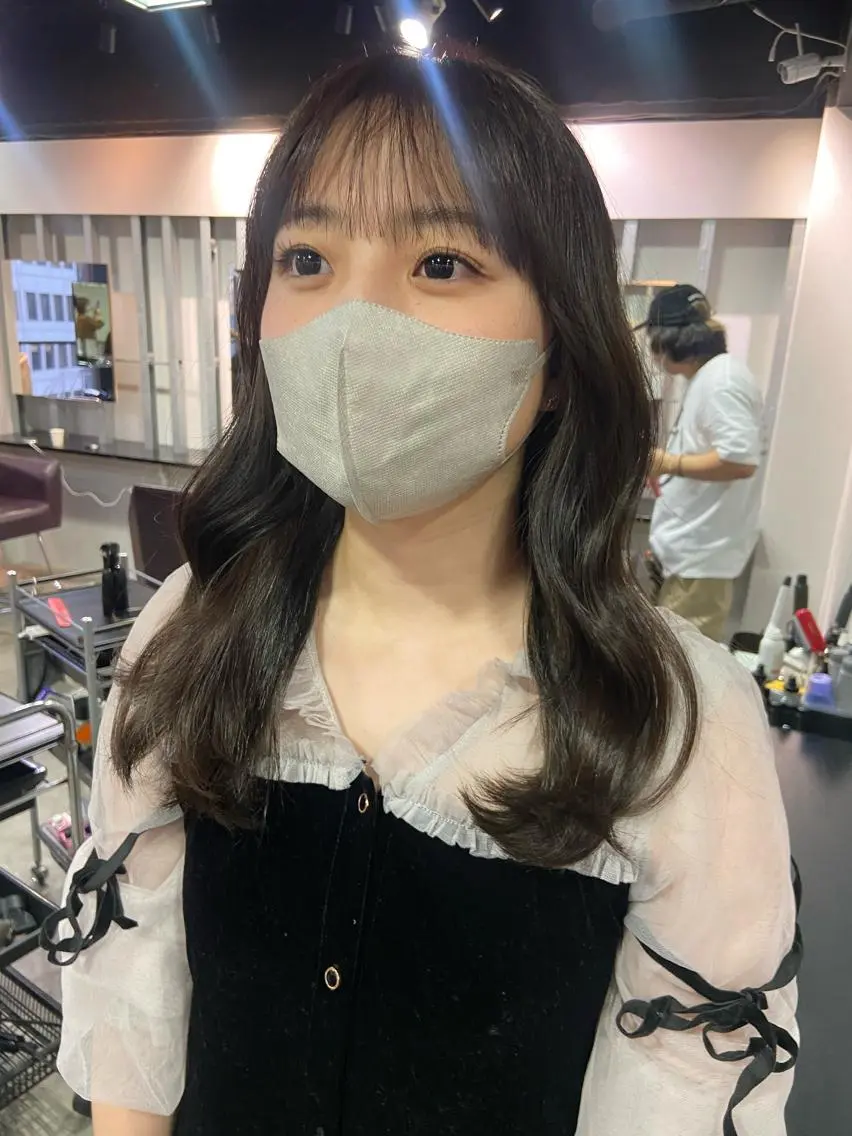 ロング カラー ヘアカラー トリートメント ヘアセット 地毛風艶カラー🌿 喜多夏海のヘアスタイル