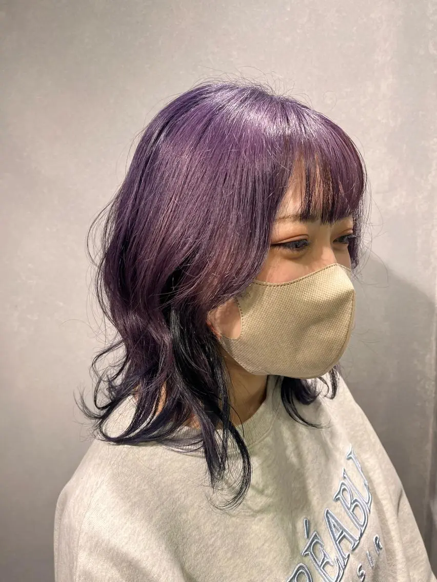 セミロング ヘアカラー 美髪艶髪✨️/千種 さなのヘアスタイル