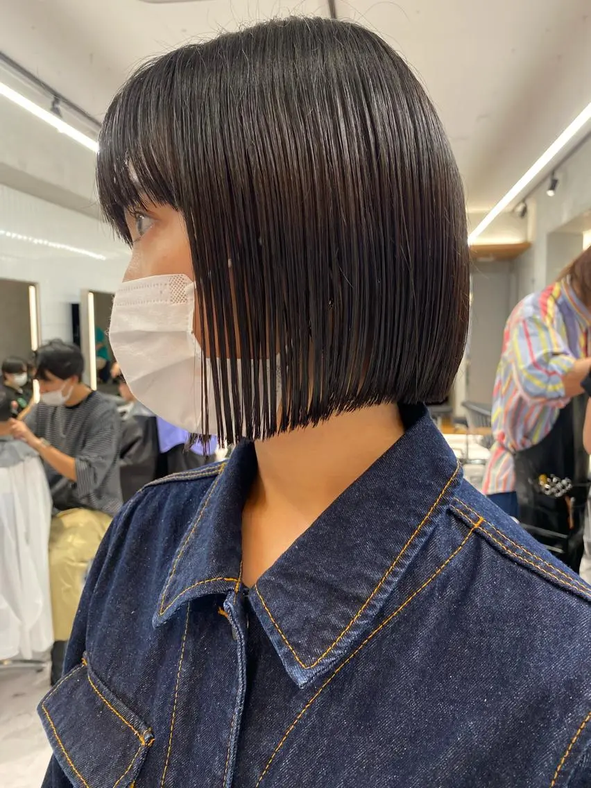 ショート カラー カット ヘアカラー トリートメント センターパート/ レイヤー/ayuのヘアスタイル