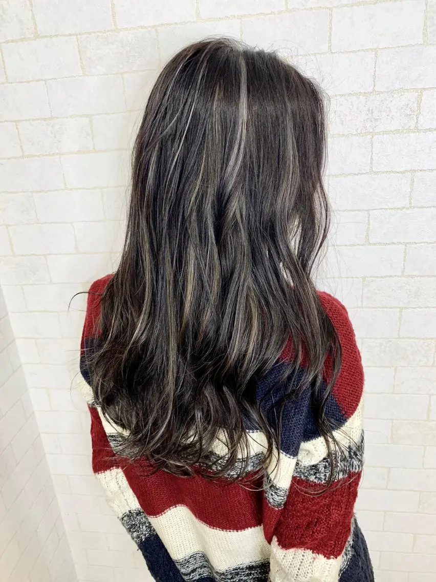 ロング カラー 神野 雅樹のヘアスタイル