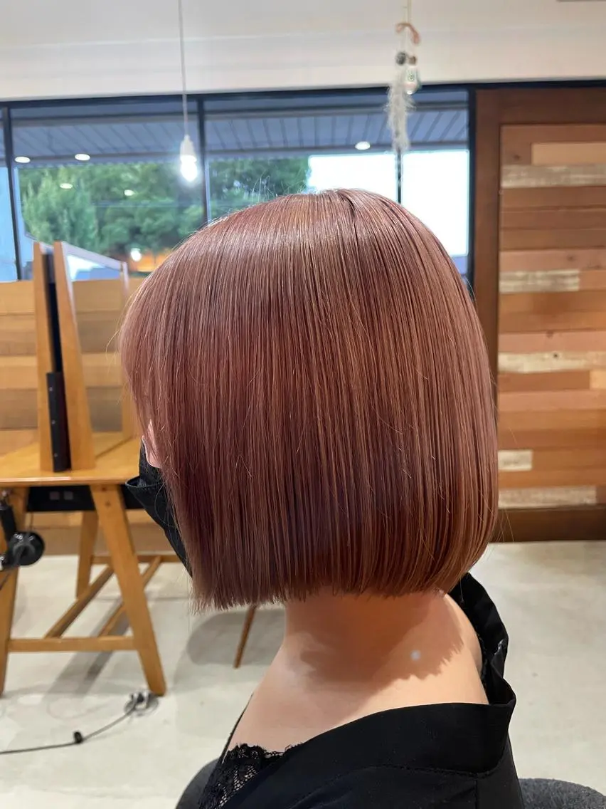 カラー ベージュカラー ピンクカラー ピンクベージュ ヘアカラー トリートメント 福村 拓也のヘアスタイル