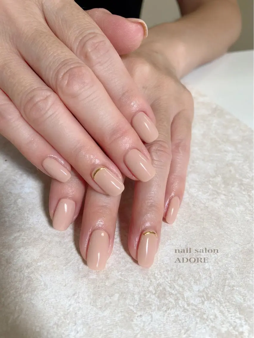 ネイル ワンカラーネイル Adore nailのネイルデザイン