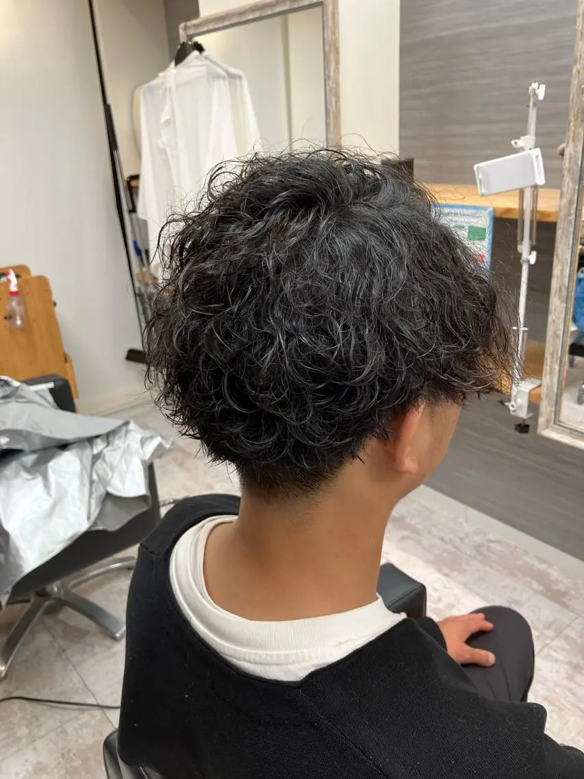 パーマ メンズ カット パーマ メンズ特化/パーマ/ フェードWATARUのヘアスタイル