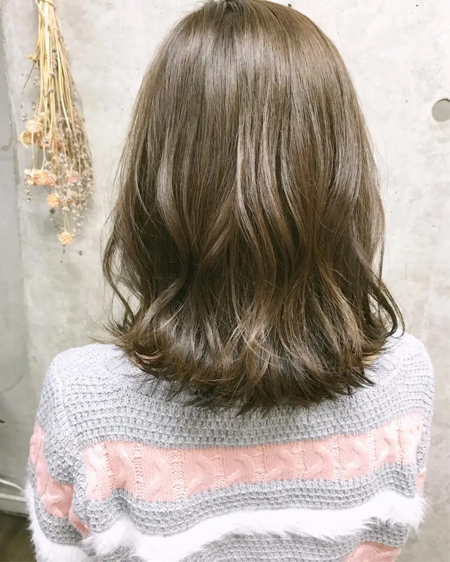 ミディアム カラー ヘアアレンジ アッシュ Satsuki ✂︎♡のヘアスタイル