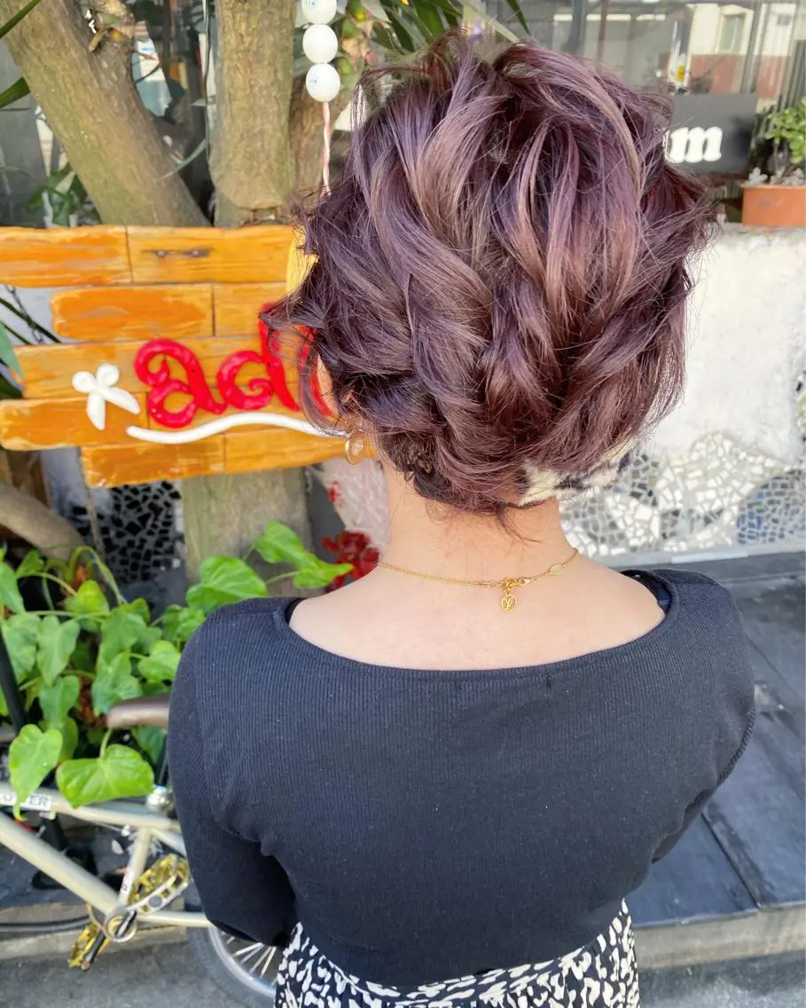ショート ヘアカラー トリートメント 玉木 育実のヘアスタイル