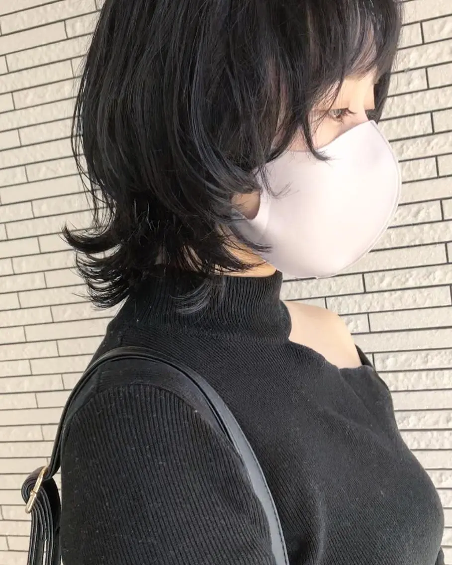 ショート カラー くせ毛 ウルフカット クドウレイ fifth神南のヘアスタイル