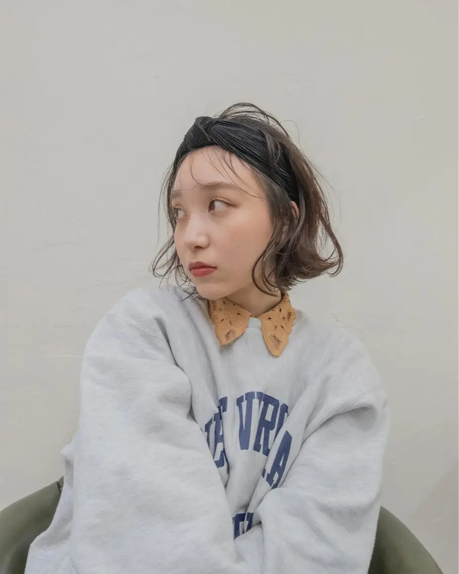 ミディアム パーマ ヘアアレンジ gite カワムラナオキのヘアスタイル