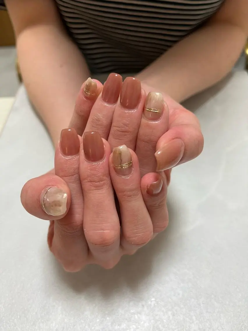 ネイル シンプルネイル SAKU nail 作島茜のネイルデザイン