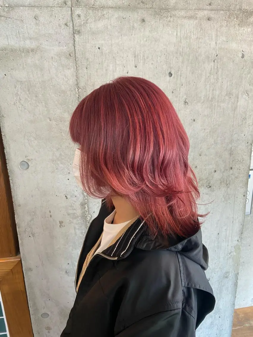 ミディアム カラー ヘアアレンジ カット ヘアカラー ❤️カラー得意 🧡松浦睦樹❤️のヘアスタイル