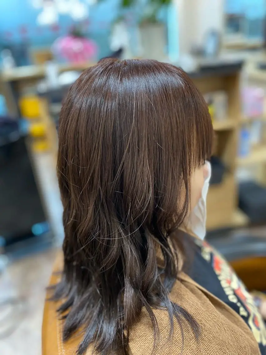 ミディアム カット ヘアカラー トリートメント 後藤 征信のヘアスタイル