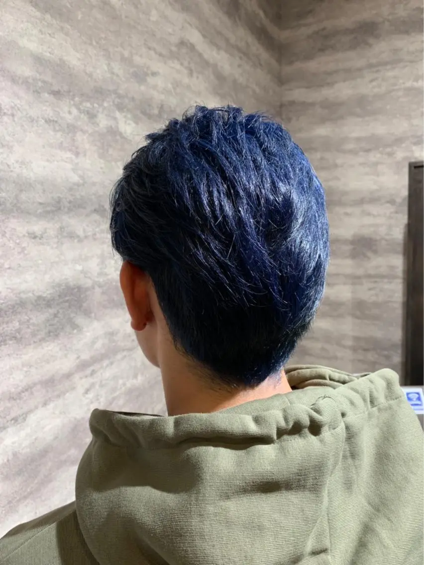 カラー メンズ ブルーカラー 🫟Blanco🫟 Color&Careのヘアスタイル