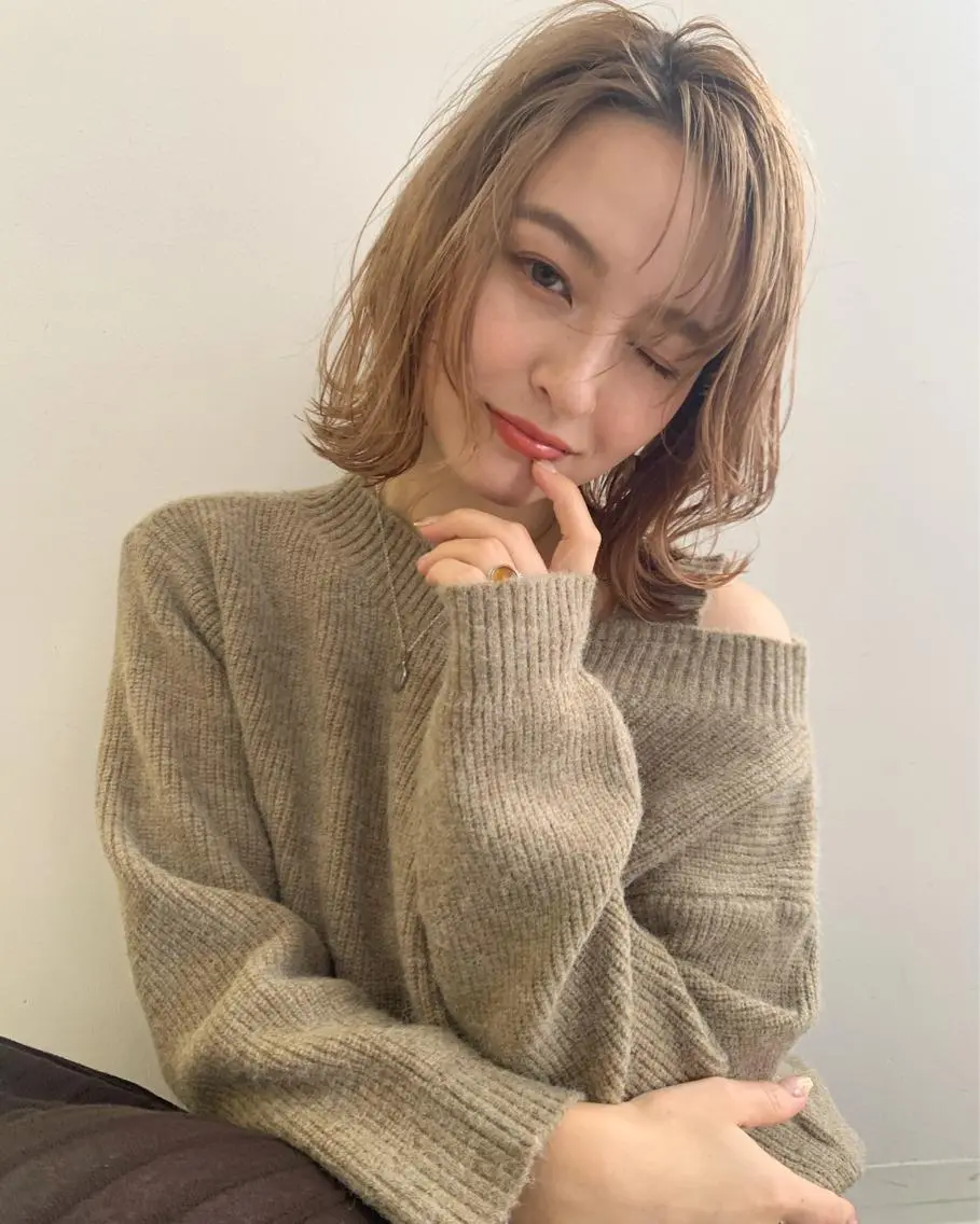 ミディアム カラー ヘアアレンジ カット トリートメント 髪質改善支持率 No. 1✨mayuのヘアスタイル