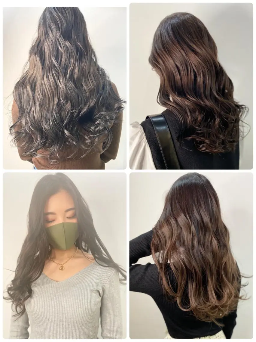 ロング カラー ベージュカラー グレージュ シルバー ロング opus 店長大和 レイヤー/赤み消しのヘアスタイル