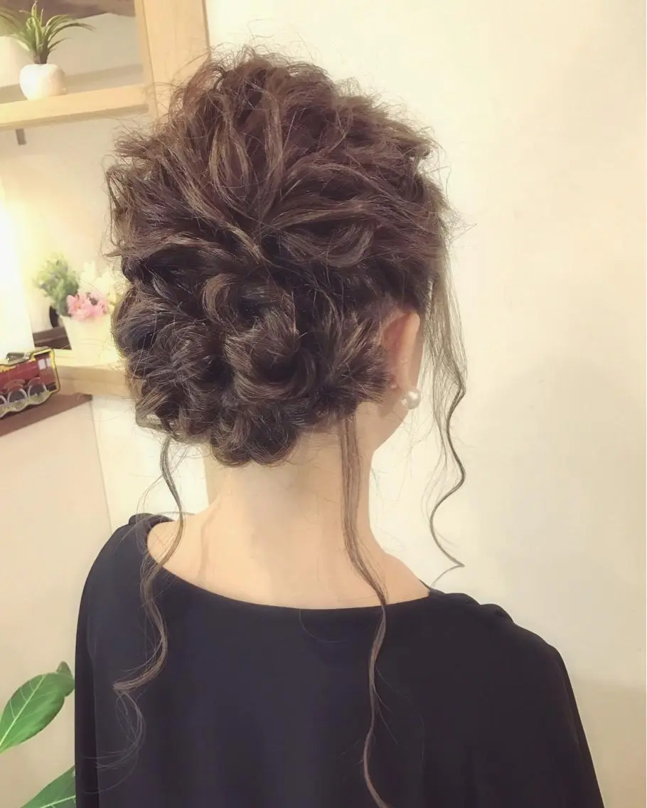 ミディアム セミロング ロング カラー パーマ ヘアアレンジ おくれ毛 縮毛矯正/美髪 髪質改善/石田幸輔のヘアスタイル