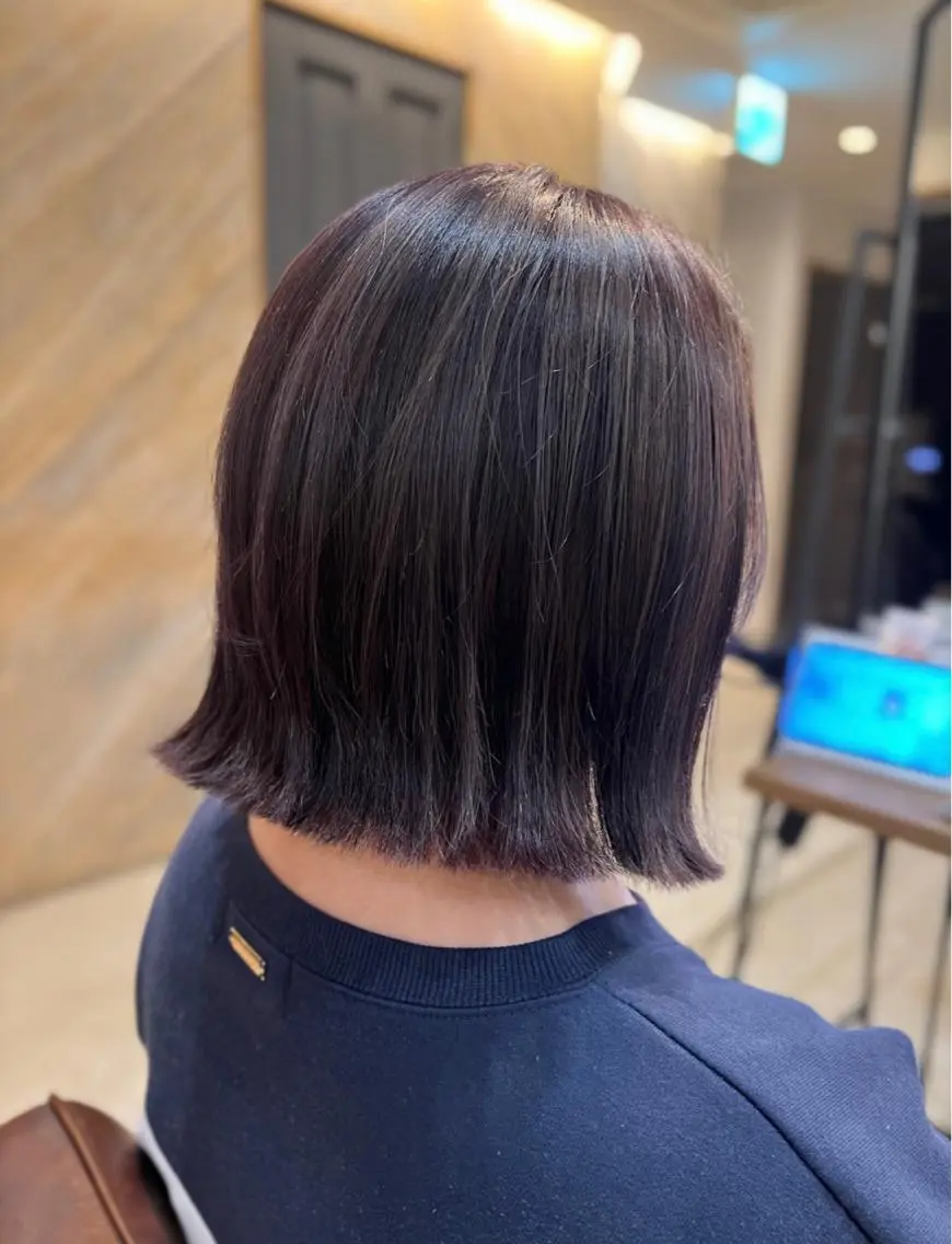 ショート カラー ハイライトカラー ボブ ハイライト beleefric 🩵チセのヘアスタイル