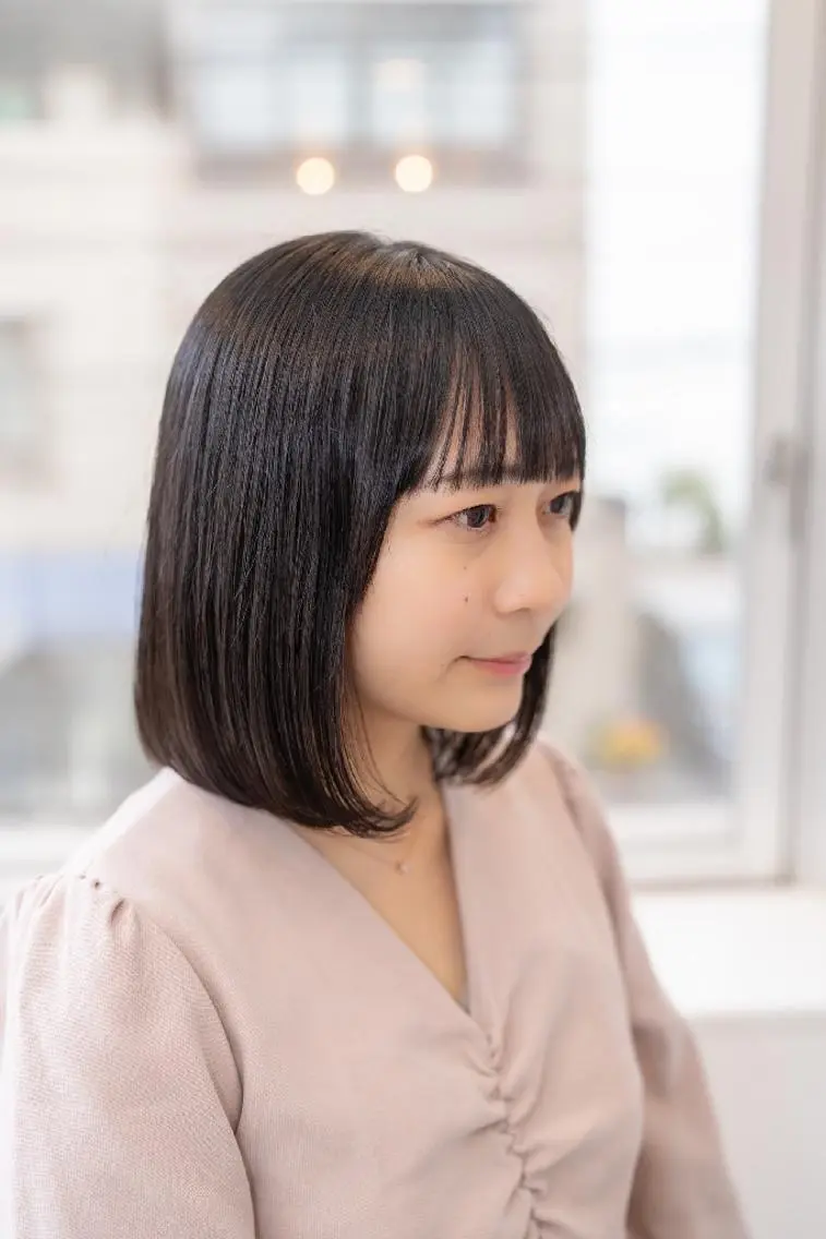 ミディアム パーマ カット 縮毛矯正 Lazo/ 原弥和子のヘアスタイル
