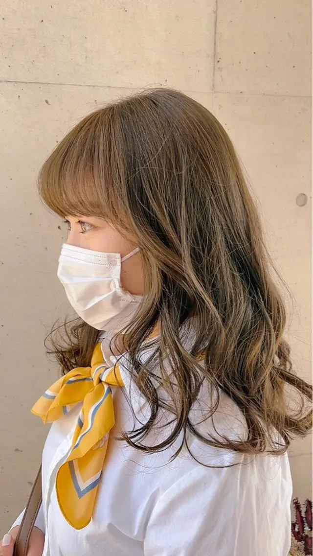 セミロング ヘアカラー トリートメント ヘッドスパ ✨achieve hair✨のヘアスタイル