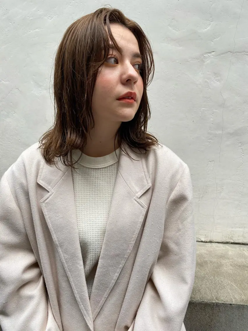 ミディアム カラー カット ヘアカラー トリートメント 🟩白髪ぼかし ショート/大司のヘアスタイル
