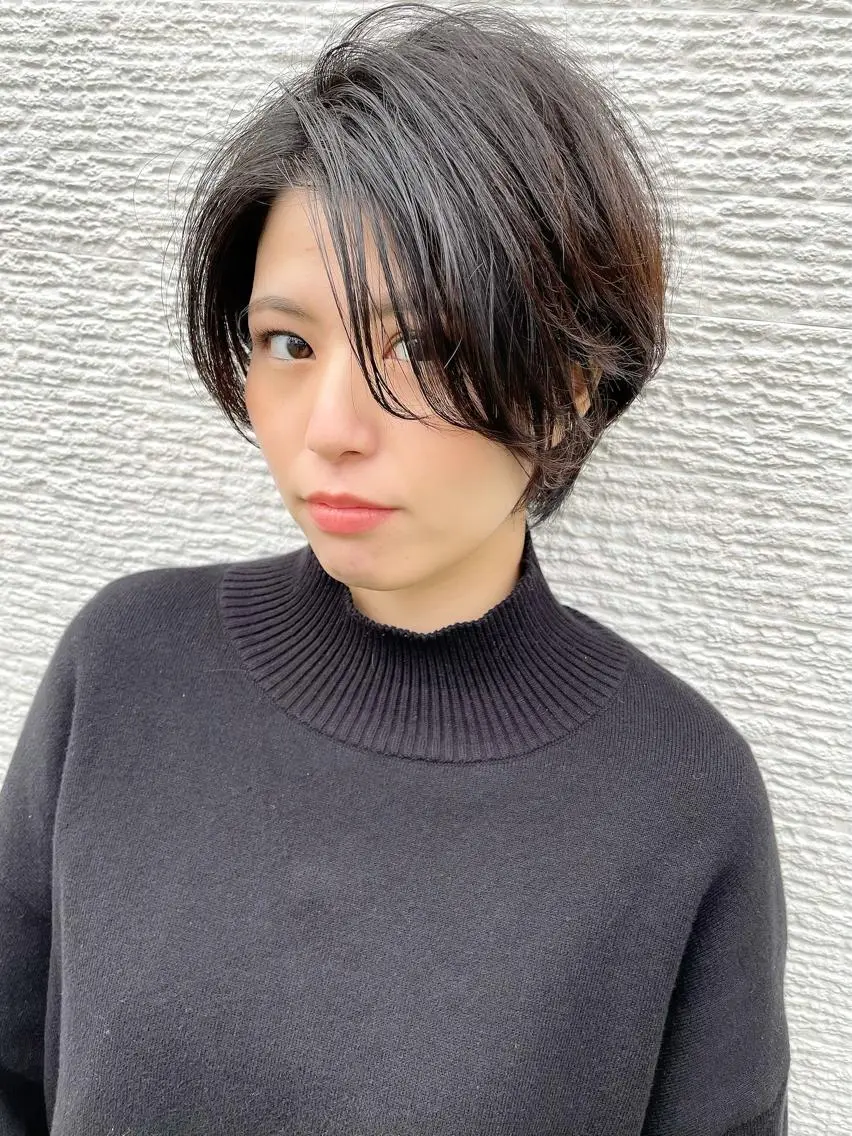ショート ショートボブ ボブ ショートヘア メンズヘア特化 崎田 成人のヘアスタイル